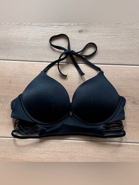 Victoria's Secret Black Bombshell Push-Up Bikini Top Size M (32/34 B/C)